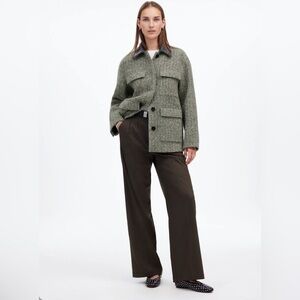 Madewell Green Tweed Jacket